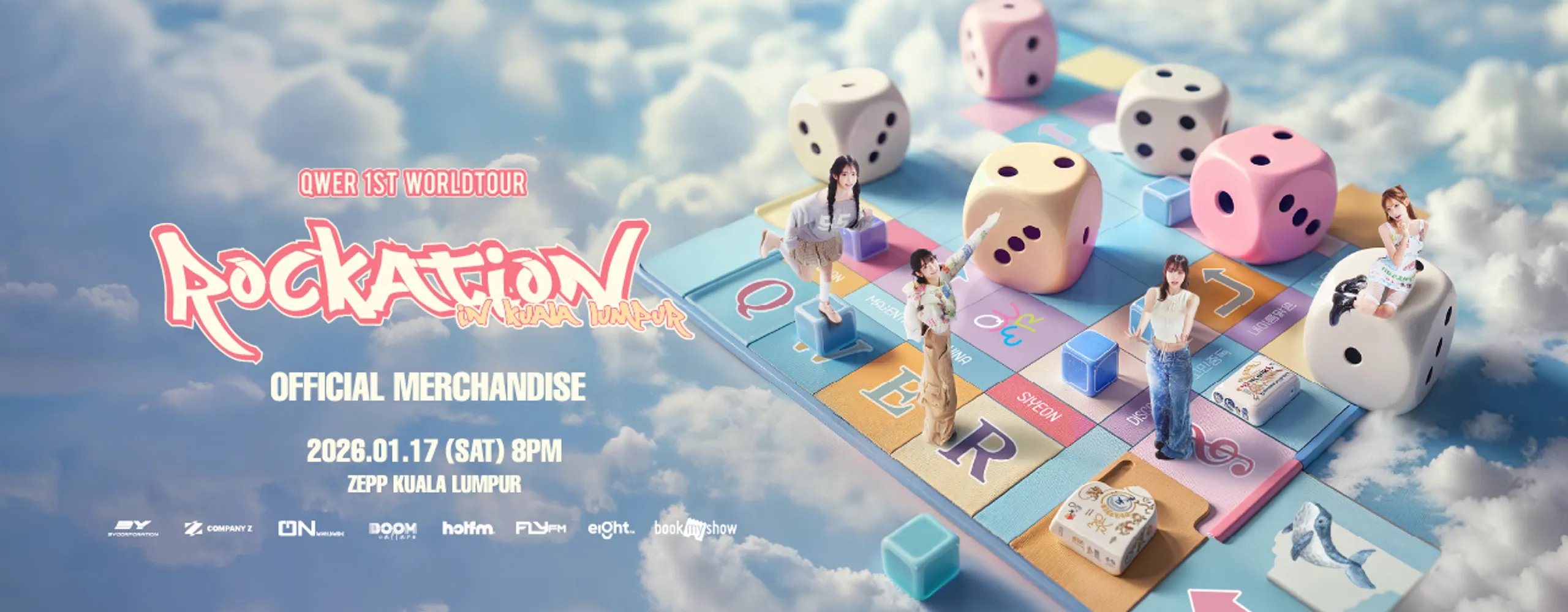 Official Merchandise - QWER 1ST WORLD TOUR <ROCKATION> in Kuala Lumpur