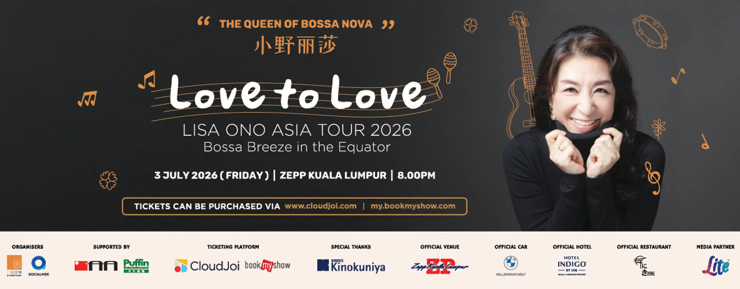 LOVE TO LOVE: A Night of Bossa Nova concert LISA ONO Live in Kuala Lumpur