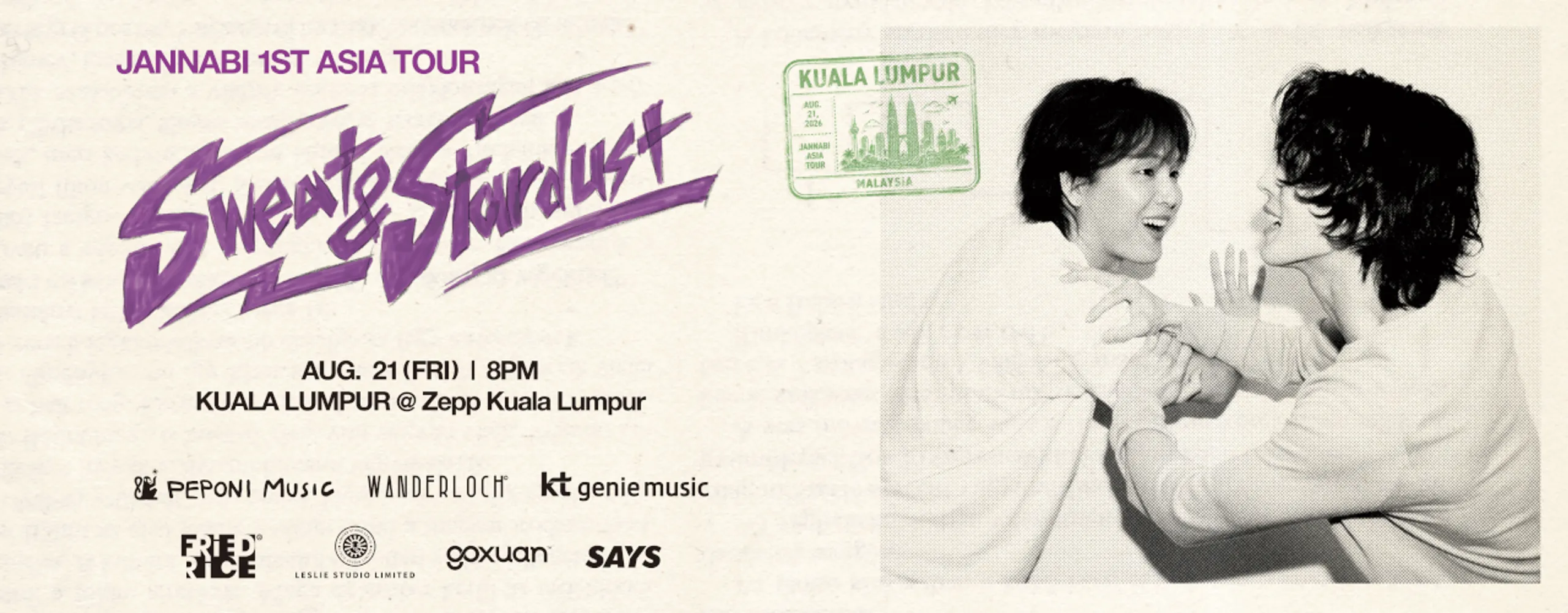 JANNABI 1st Asia Tour : Sweat & Stardust in Kuala Lumpur